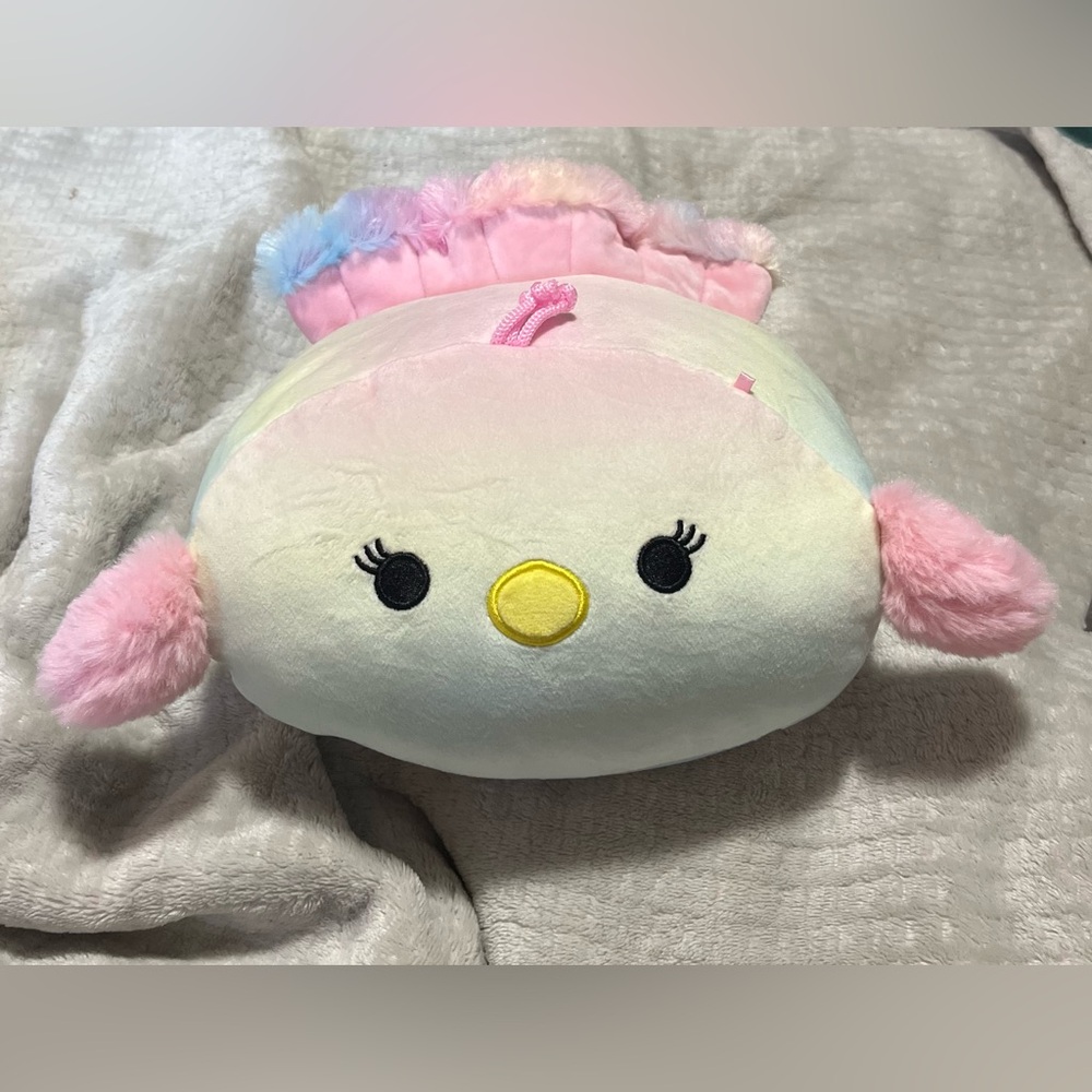 Squishmallows Stackable Briannika Rainbow Peacock 8 Inch Style Plush Collectible - Picture 5 of 5